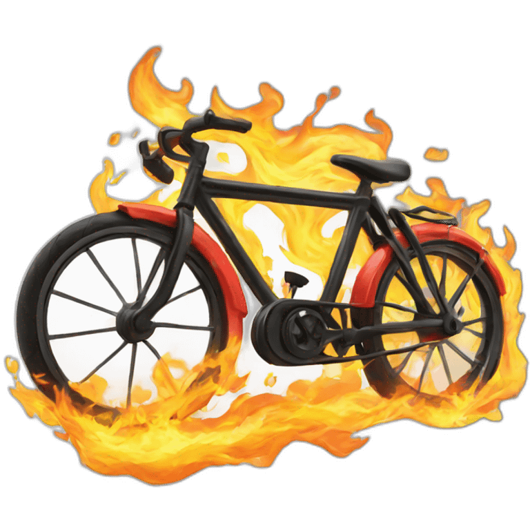 bike on fire emoji