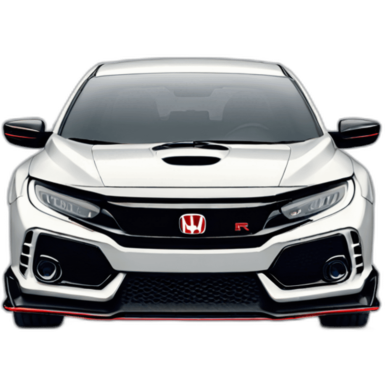 honda civic type r 2020 de face emoji