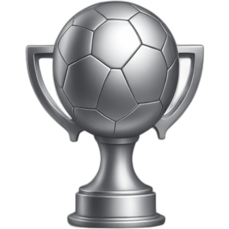 silver football cup without a ball emoji