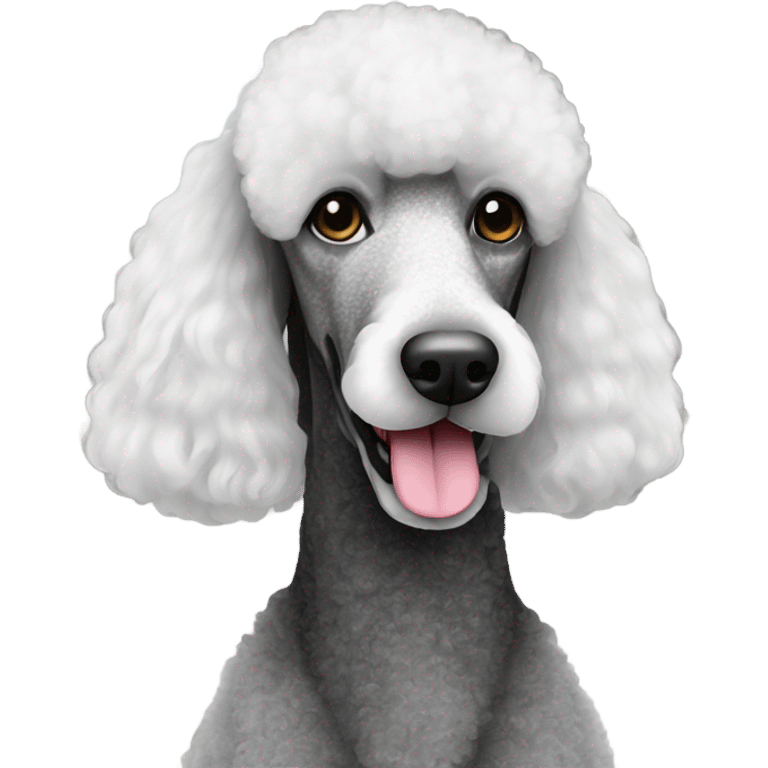 Standard poodle black emoji