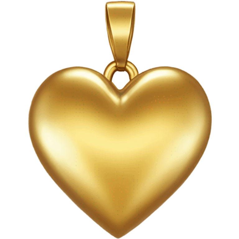 A golden heart  emoji