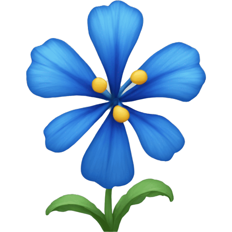 Blue flower emoji