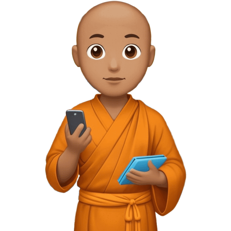 monk shopping emoji