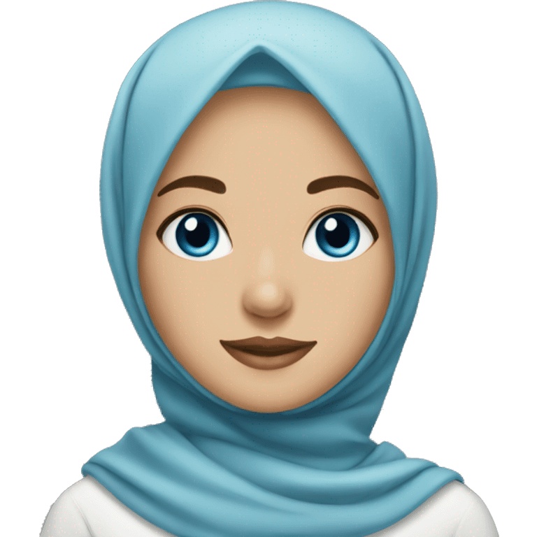 hijab girl blue eyes  emoji