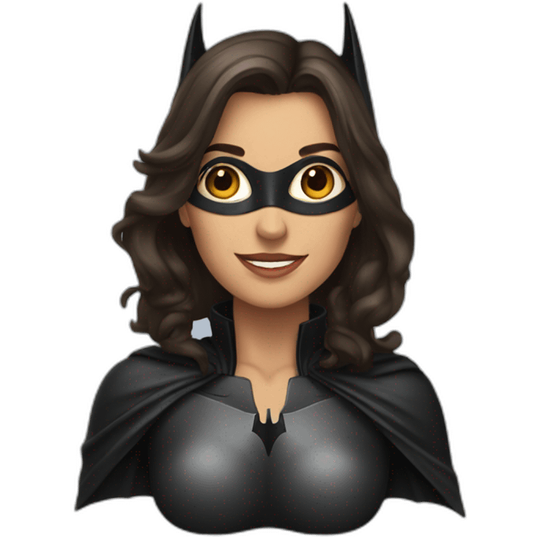 Batman avec un femme brune emoji