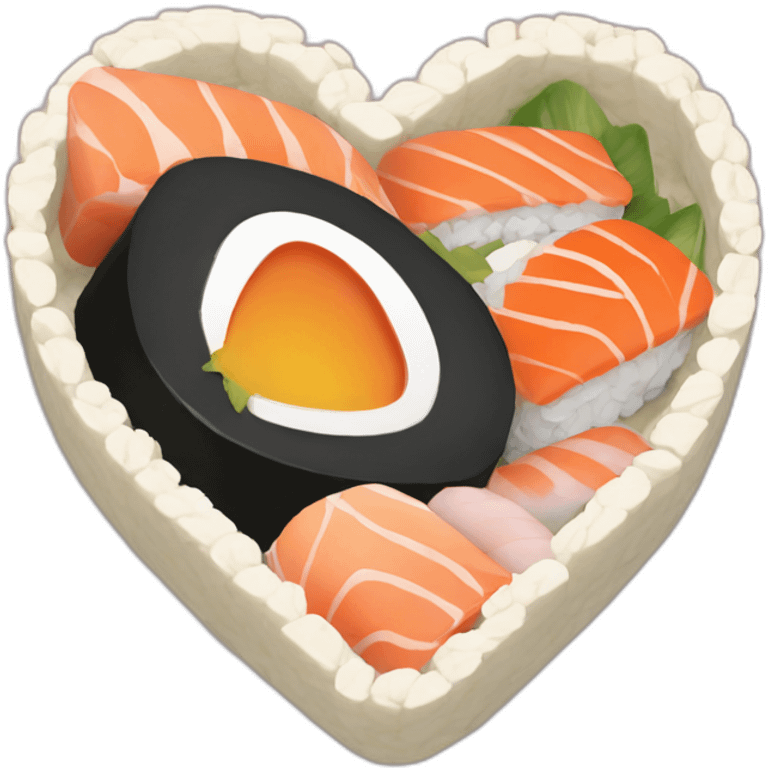 sushi heart emoji