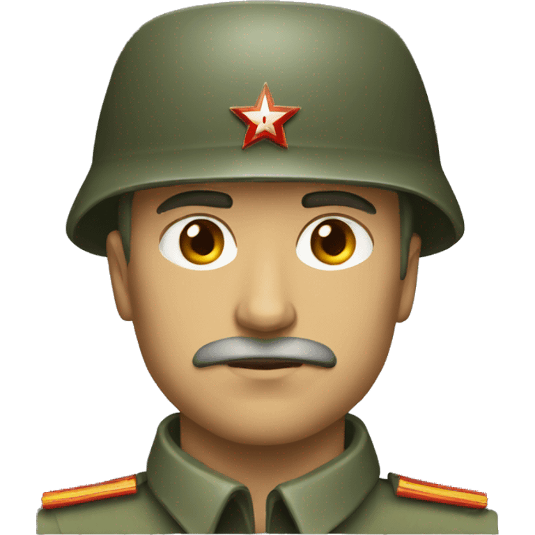 ussr soldier serious  emoji