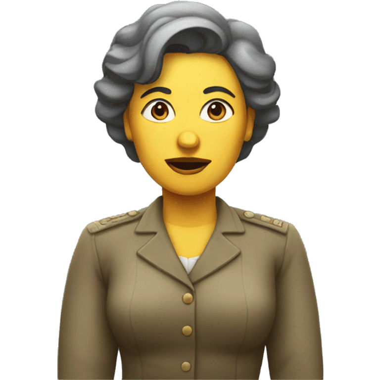 communist woman shrugging emoji