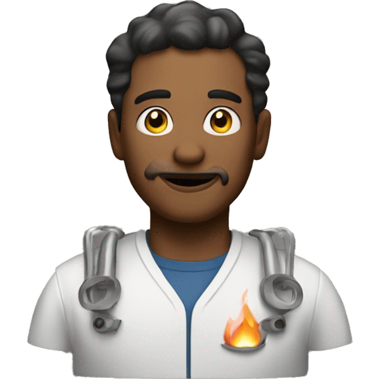 A man with gas emoji