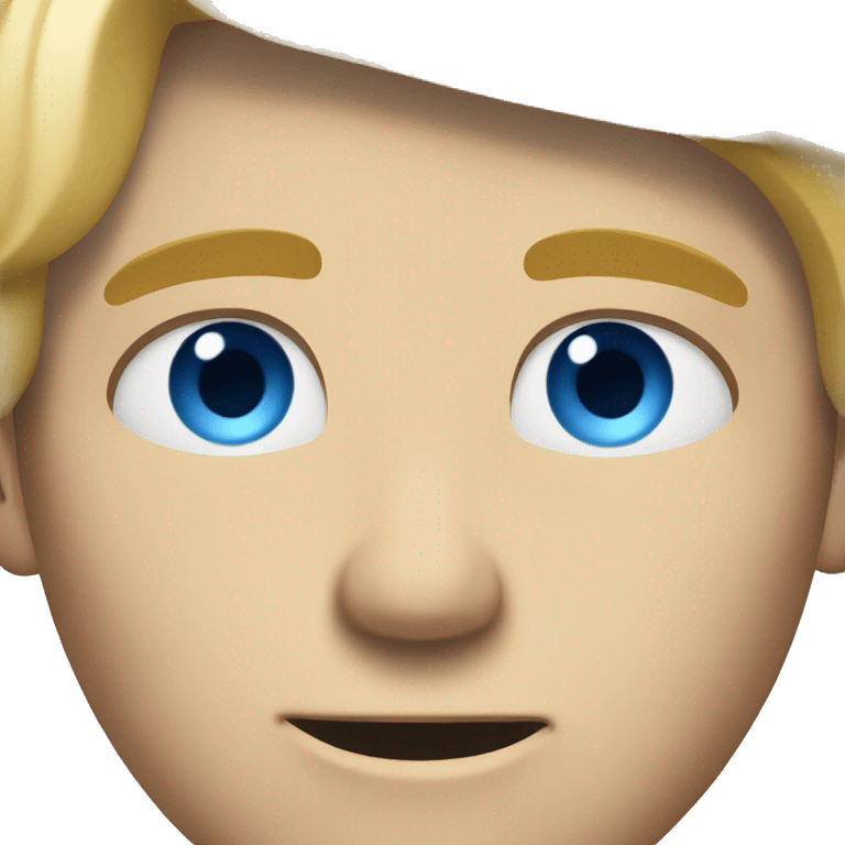 blond guy with 5oclock shadow and blue eyes bored emoji