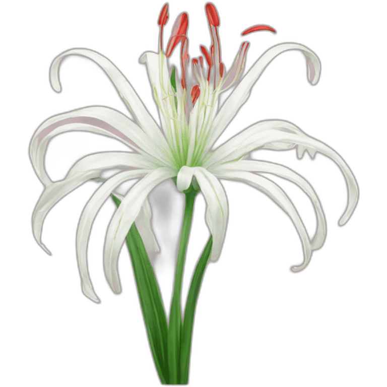 Spider lily flower emoji