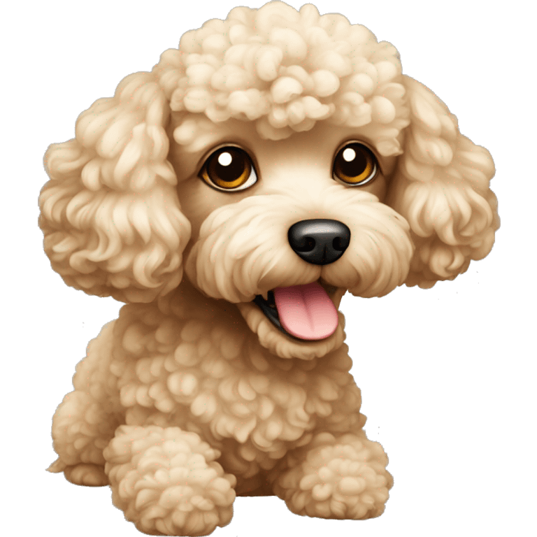 toy poodle dog emoji