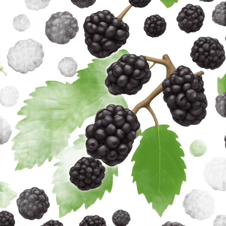 black mulberry emoji