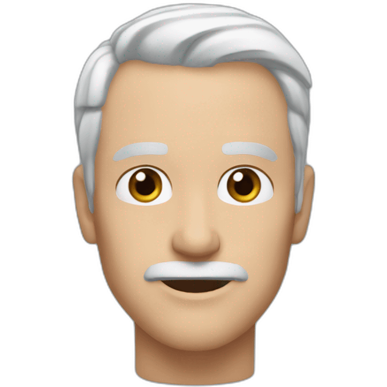 Steve-aged-63 blue eyes no tache emoji