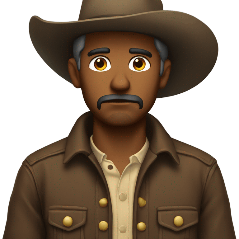 sad cowboy emoji