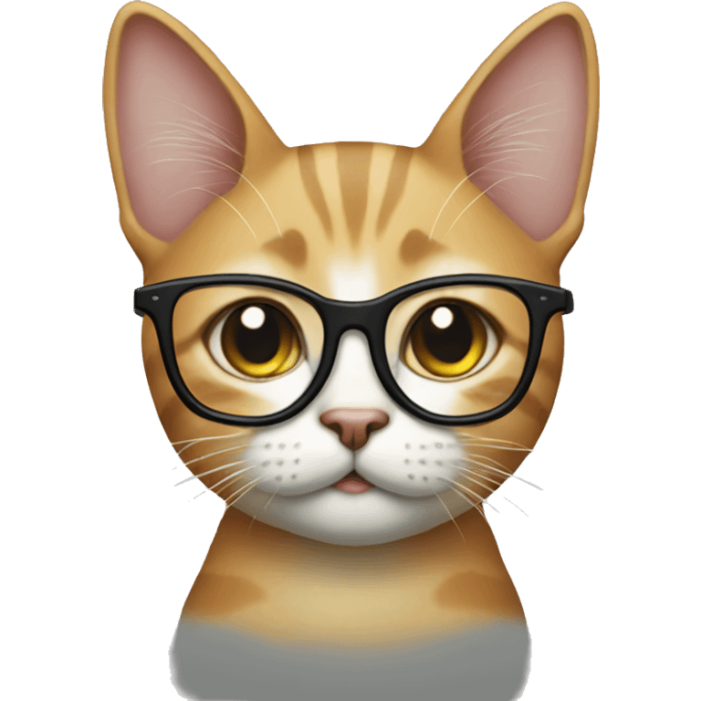 Cat with glasses emoji