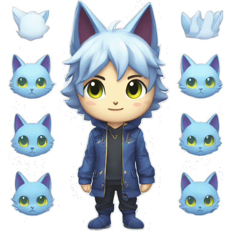 Catboy-Chibi-Sona-Shiny-Fakémon full body emoji