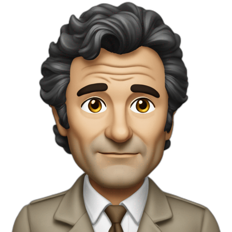 Detective Columbo Peter falk realistic emoji