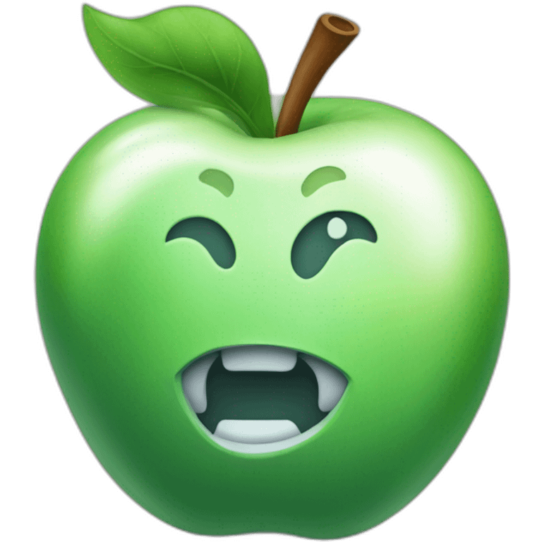 Apple wasserpistole in mit zielrohr dran  emoji