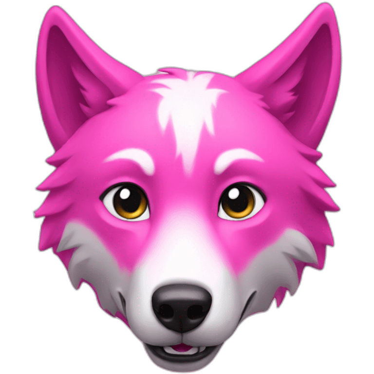 pink wolf emoji