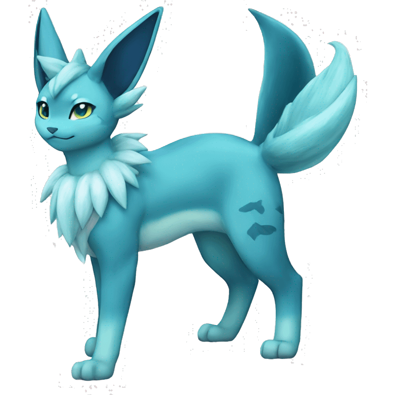 Glaceon-Vaporeon full body emoji