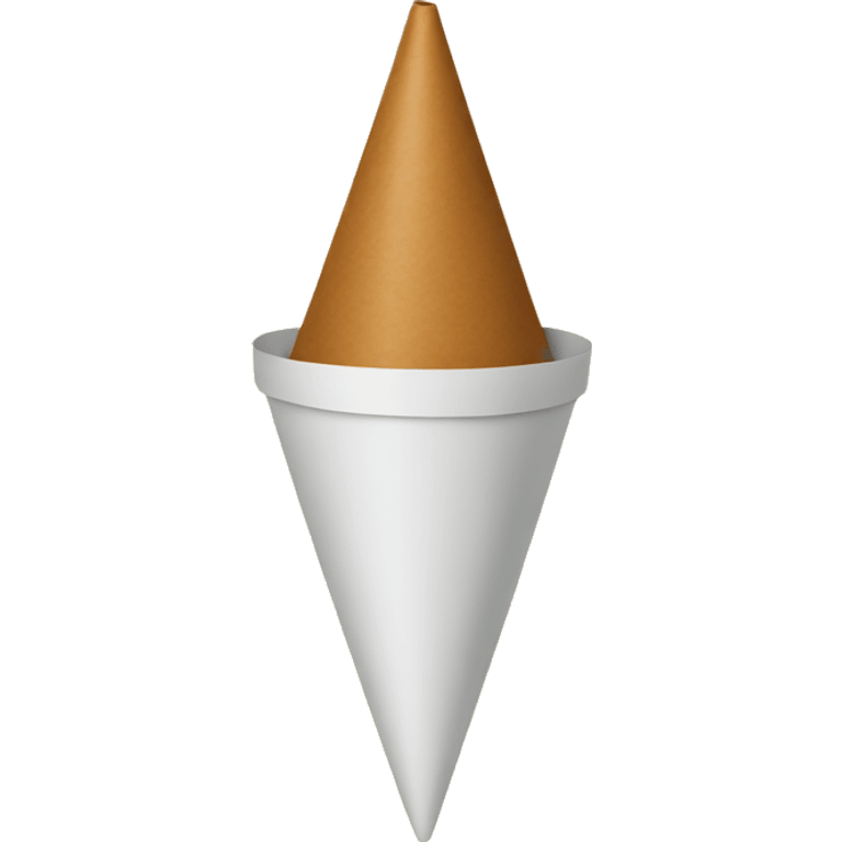 Paper cone emoji