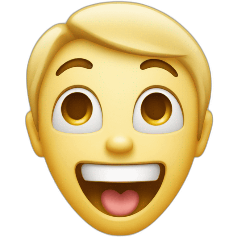 A happy and surprised person emoji