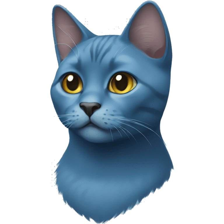 Blue russian cat emoji