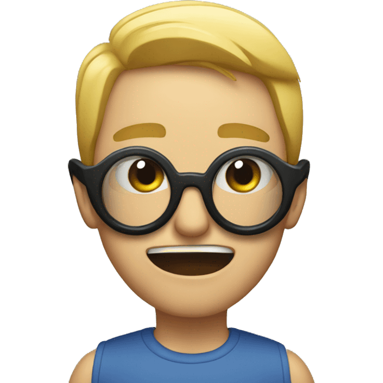 shocked emoji removing black goggles  emoji