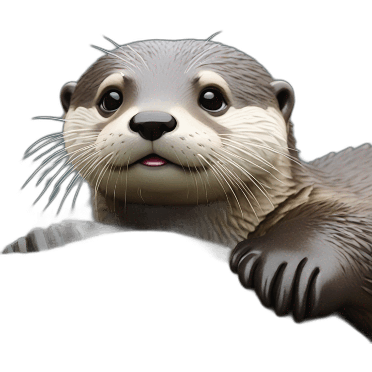 Loutre qui se font un calin loutre emoji