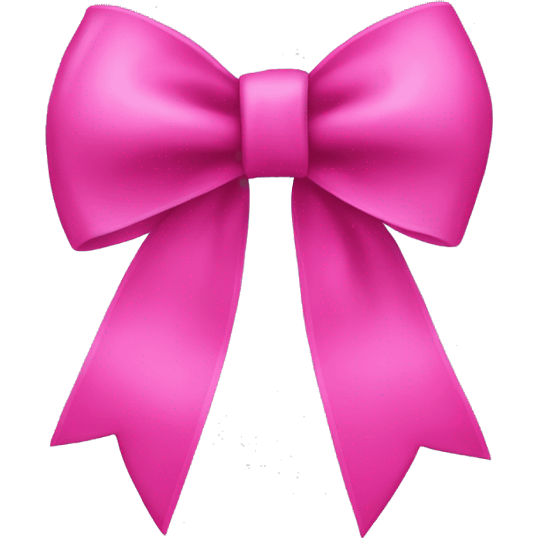 One hot pink bow emoji emoji