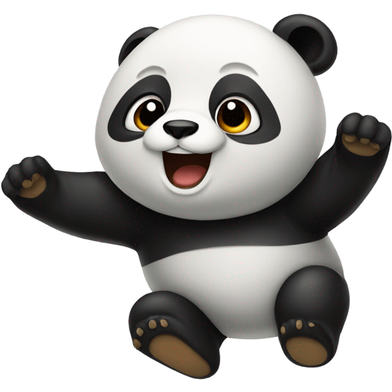 a flying panda emoji