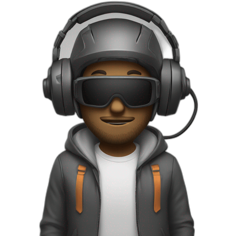 Talmo avec un casque gamer emoji