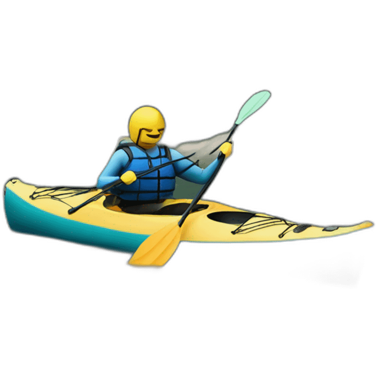 Kayak sur baleine emoji