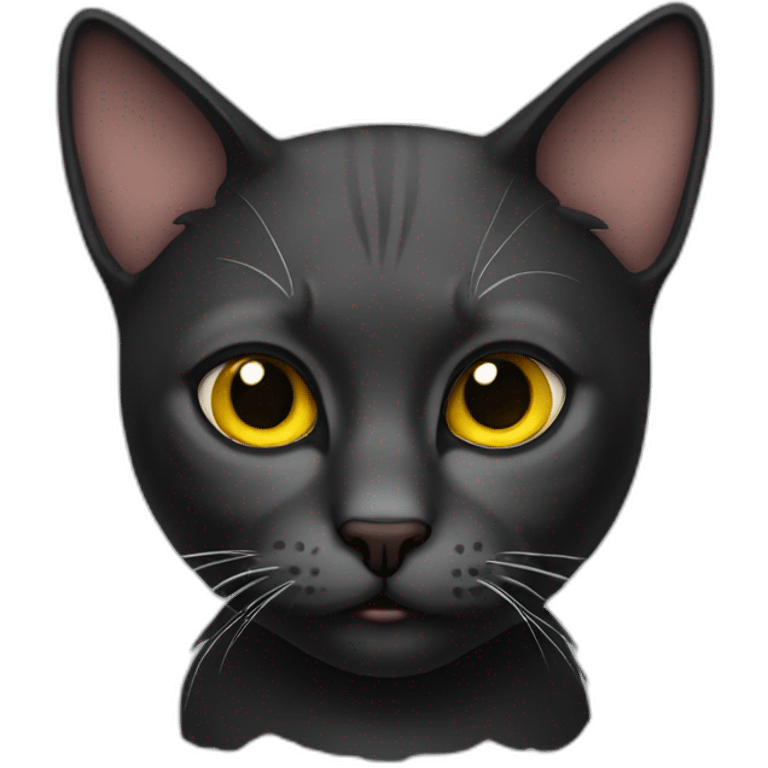 cat-black-sick emoji