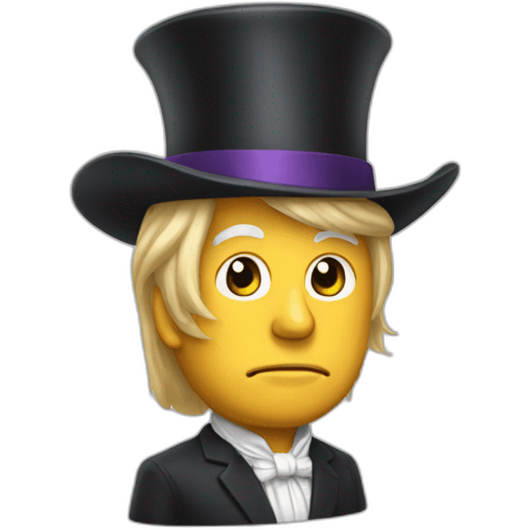 Donald trump with hand maid's tale hat emoji