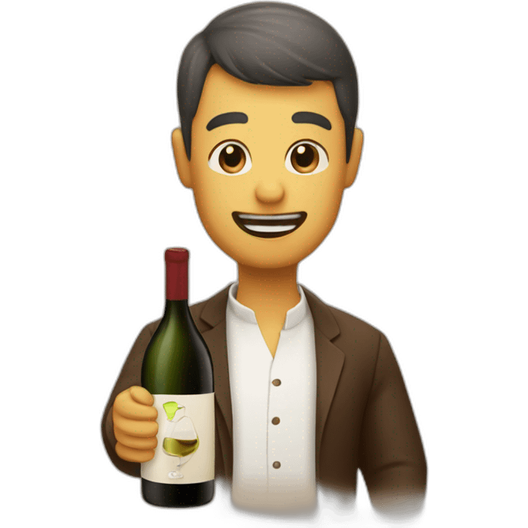 bebiendo vino emoji