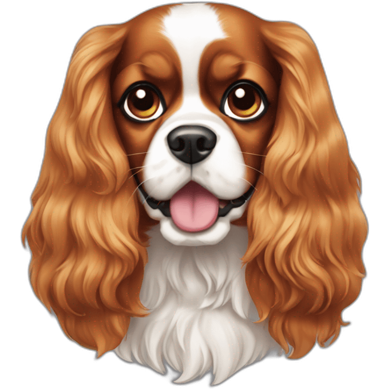 Dog cavalier king charles emoji