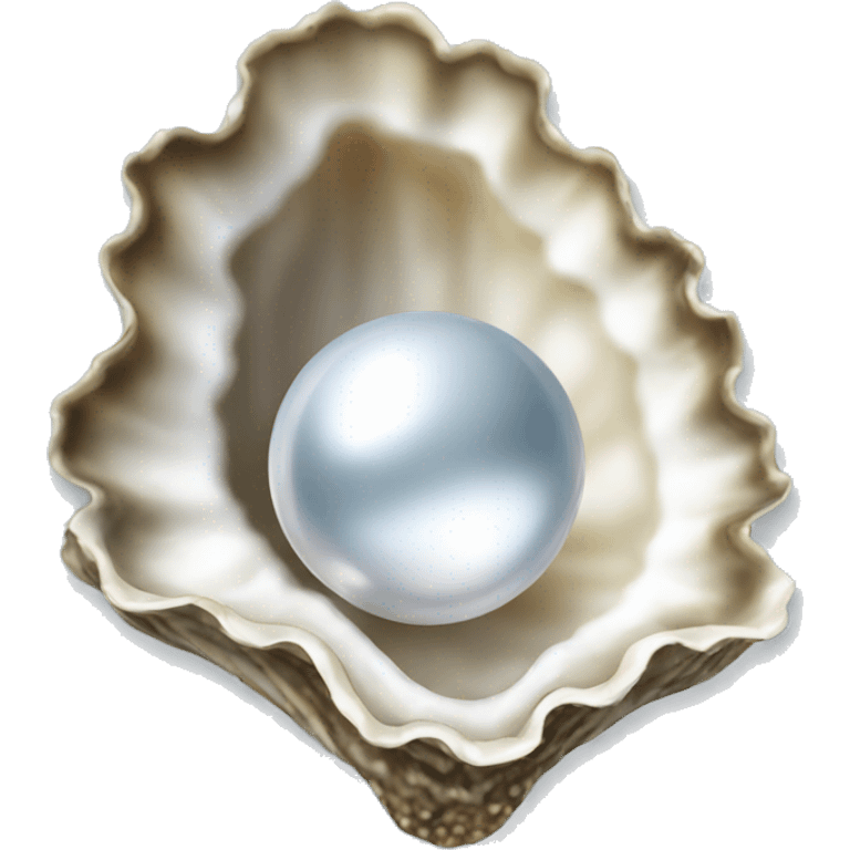 oyster with a pearl emoji