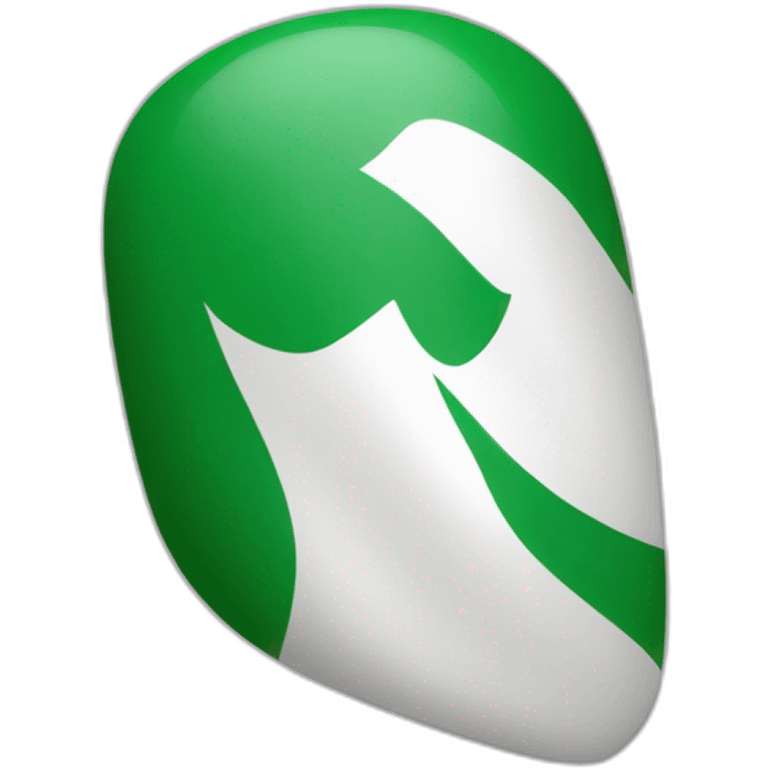 Bandera blanca y verde emoji