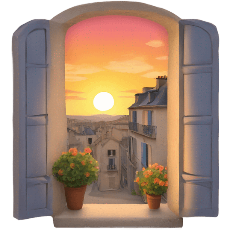 French sunset emoji