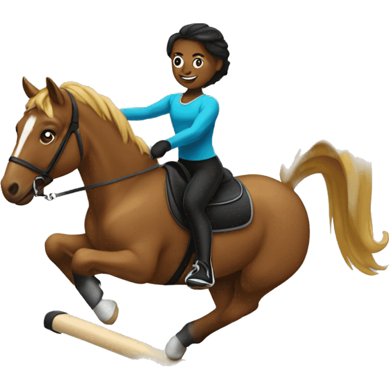 gymnastics on horseback  emoji