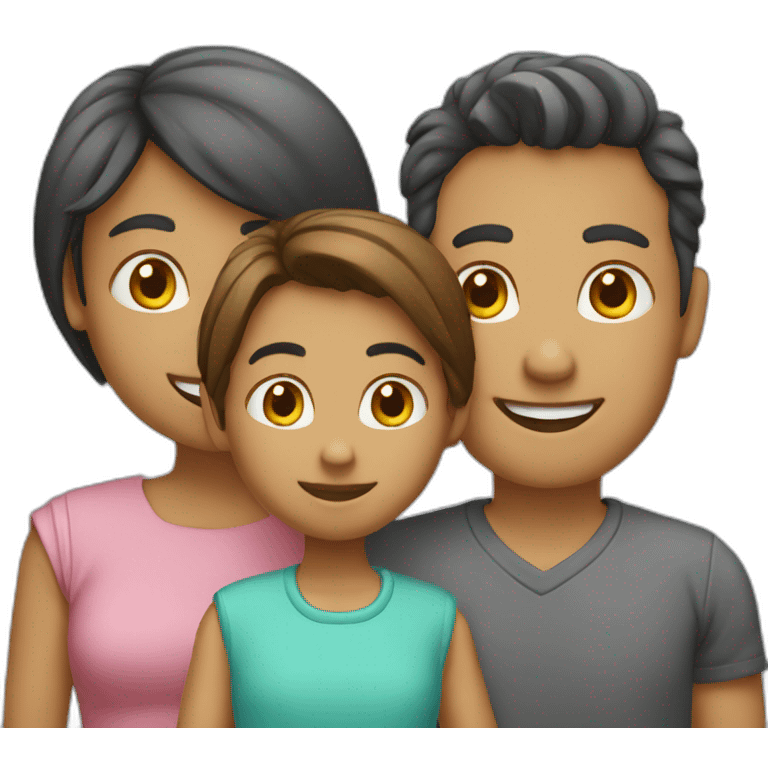 family of 5 persons emoji