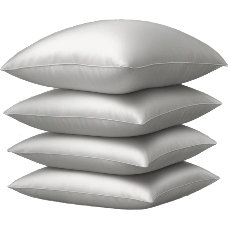 Satin Pillows neatly stacked together  emoji