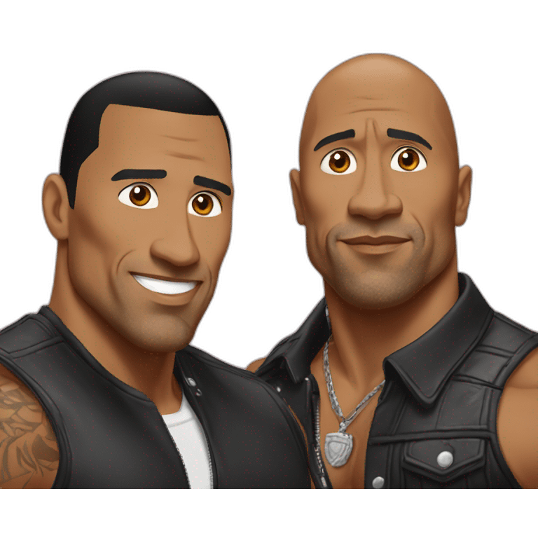 The rock en pierre emoji