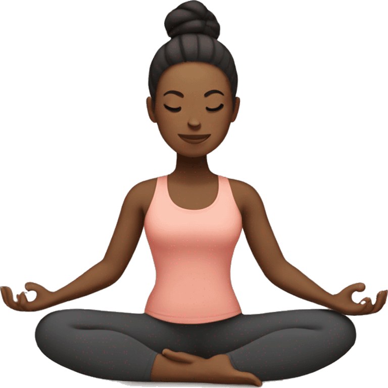 Yoga girl emoji