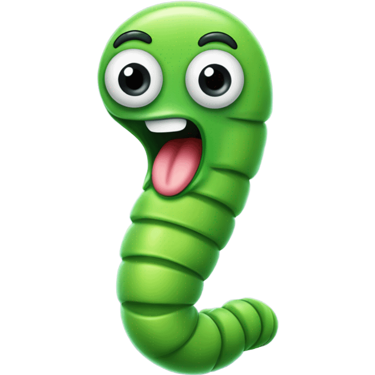 beanos the worm character   emoji