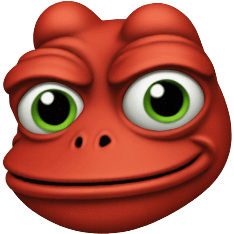 red pepe frog emoji