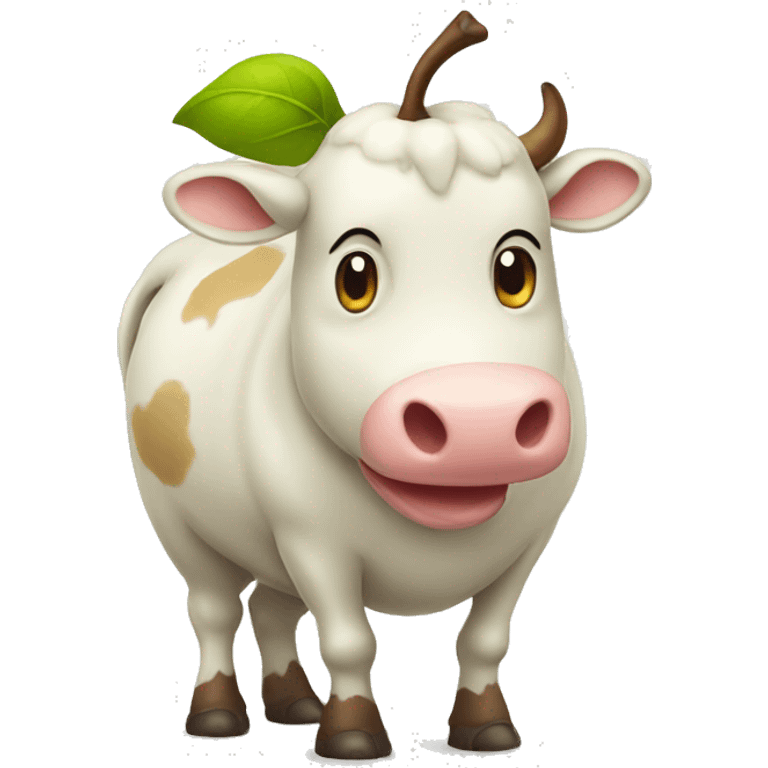 Pear cow emoji