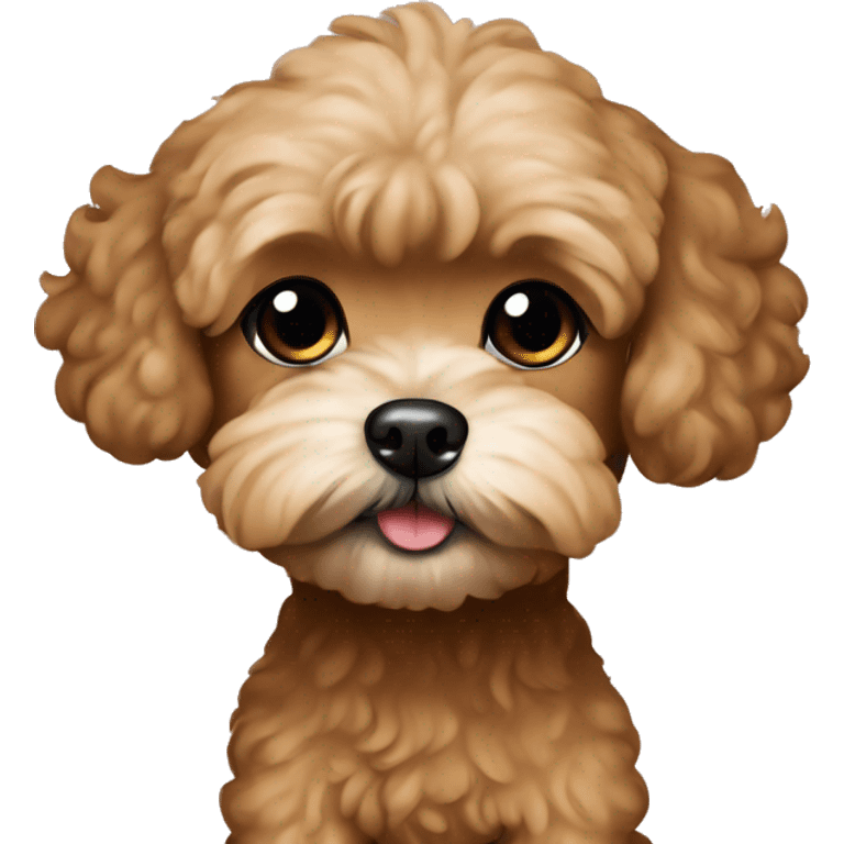 brown maltipoo emoji